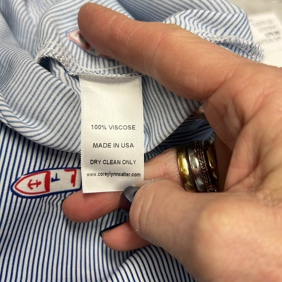 CLC | Cory Lynn Calter Wide Leg Pant Boat Print Size Small - Picture 4 of 10